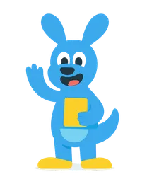 Readeroo the kangaroo waving hello